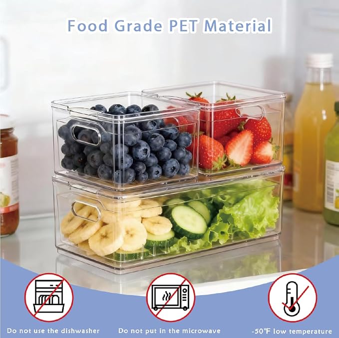 3 Pack Fruit Storage Box Long & Square - Image 2