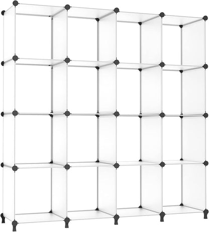 AWTATOS Cube Storage Organizer, 16 Cube Closet Organizer, Transclucent | by AWTATOS