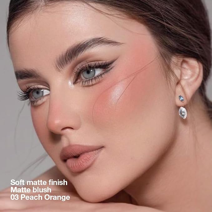 Blush for Cheeks, Lightweight, Fade and Transfer-Resistant, Effortless Matte - Image 3