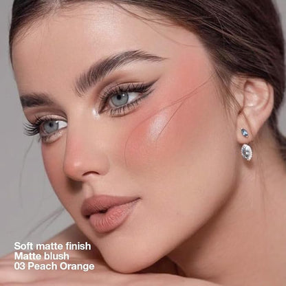 Blush for Cheeks, Lightweight, Fade and Transfer-Resistant, Effortless Matte - Image 3