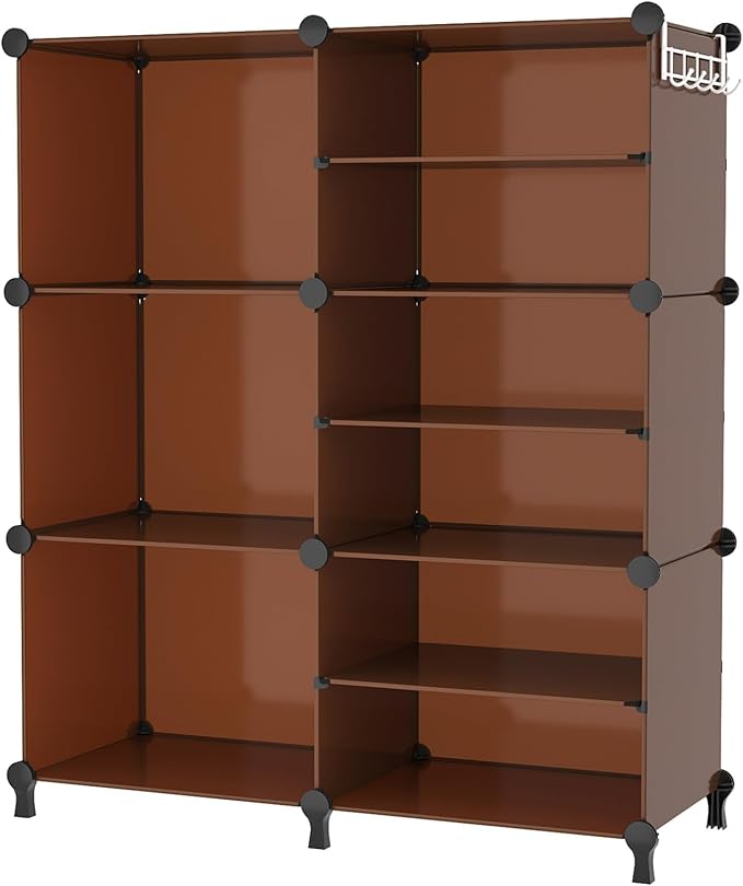AWTATOS Closet Organizer 6 Cube Storage Shelves Portable Closet Clothes by AWTATOS