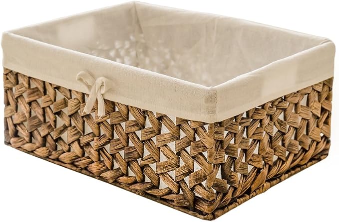 Rectangular Woven Seagrass Storage Bin by KINGWILLOW