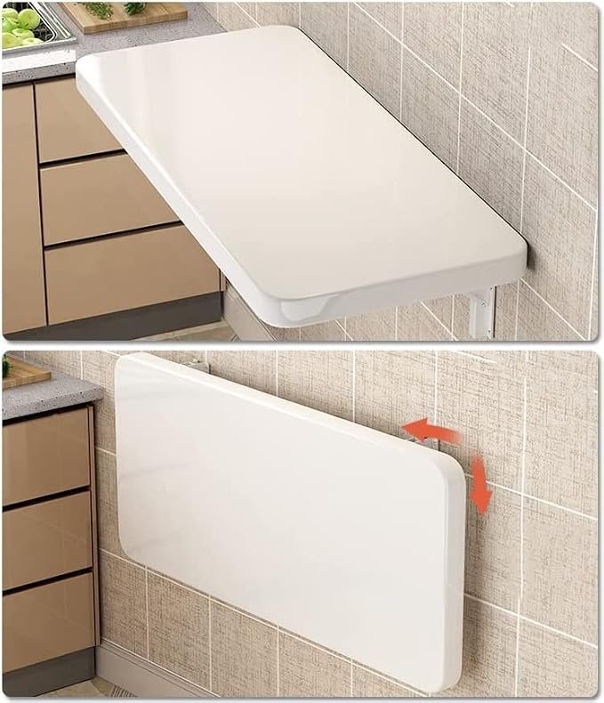 Wall Mounted Folding Table, Stainless Steel Bracket Laundry Folding Table - Image 3