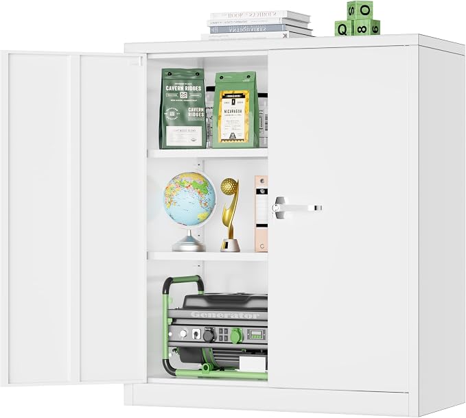 Greenvelly Metal Storage Cabinet, Lockable Storage Cabinets by Greenvelly