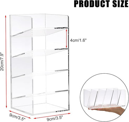 ELLDOO Rollerball Perfume Organizer, 5 Compartment Clear Acrylic Perfume - Image 2