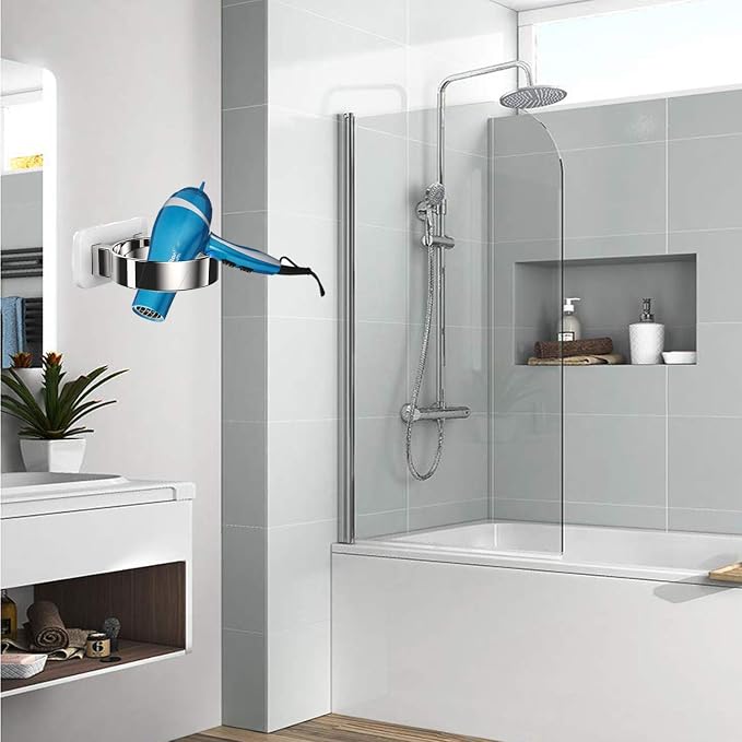 Hair Dryer Holder, Bathroom Cabinet Door Blow Dryer Stand, Blow Dryer Holders - Image 6