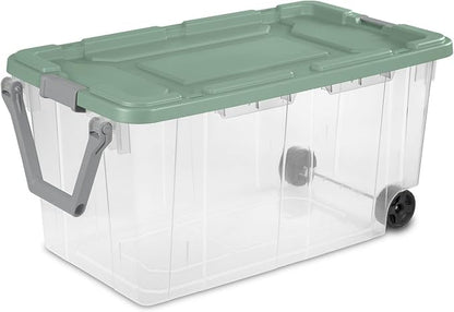 Extra Large Storage Bin, 40 Gallon Wheeled Plastic Storage Container - Image 2