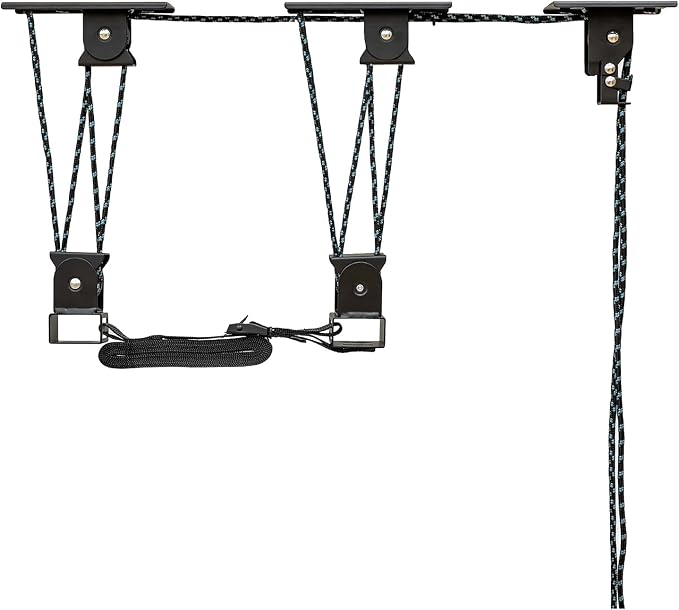 Teal Triangle Heavy Duty Elite Kayak Hoist, Easy-Lift Garage Pulley System - Image 8