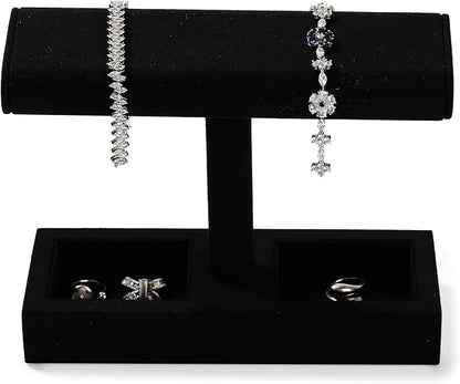 Oirlv Microfiber T-Bar Watch Display Stand Jewelry Display Props Jewelry - Image 6