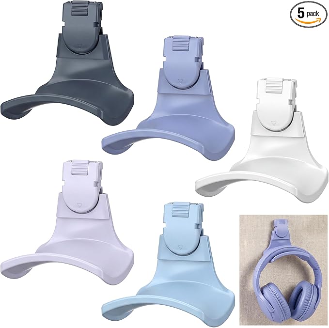 5 Set Fabric Wall Headphones Hook by Unknown