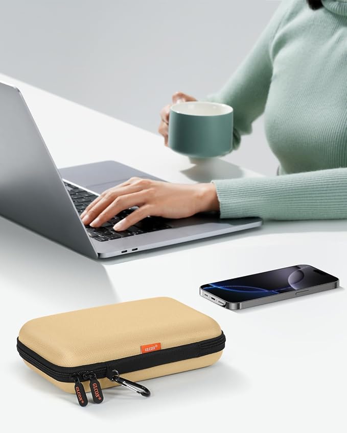 Kakhi-Brown Hard Shell Carrying Case - Image 8