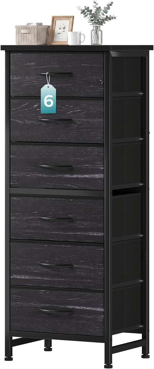 OLIXIS 6 Drawer Dresser, Fabric Storage Organizer by OLIXIS