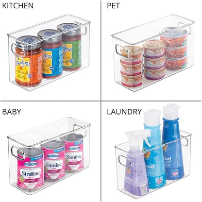 iDesign Slim Clear Plastic Storage Bin, Tall Narrow - Image 3
