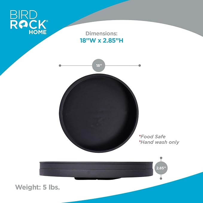 BIRDROCK HOME Wooden Lazy Susan Turntable - Image 5