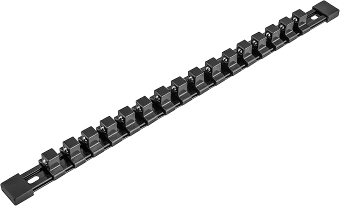 DURATECH Socket Organizer, 1/2-Inch Aluminum Alloy Socket Holder, Heavy Duty by DURATECH