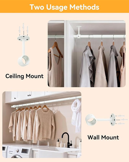 Supforce Ceiling Mounted Closet Rods - Image 3