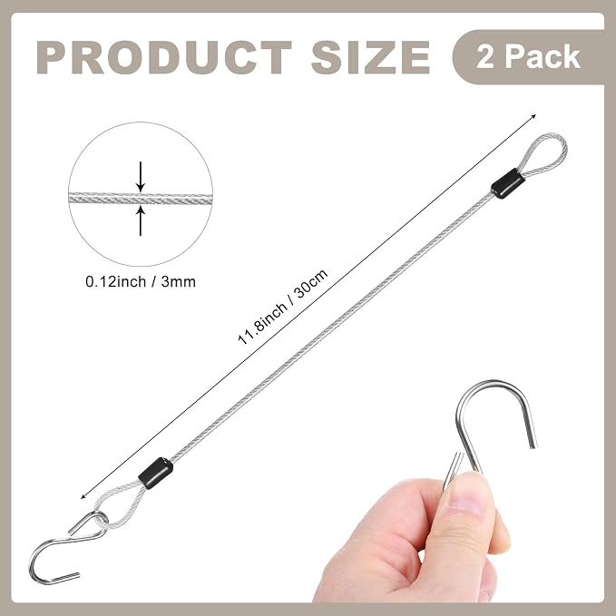 M METERXITY 2-Pack Bird Feeder Hanger - Image 3