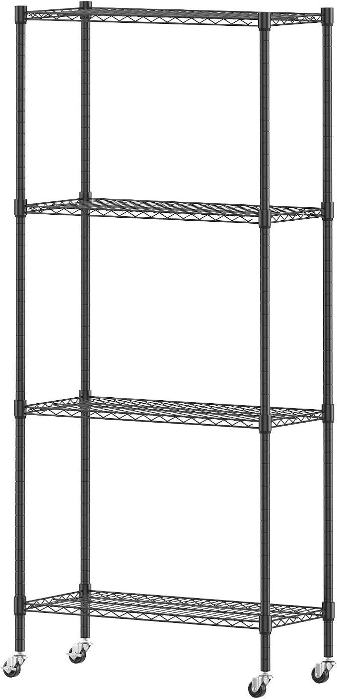 Homdox Heavy Duty 4-Tier Metal Shelving Unit by HOMDOX