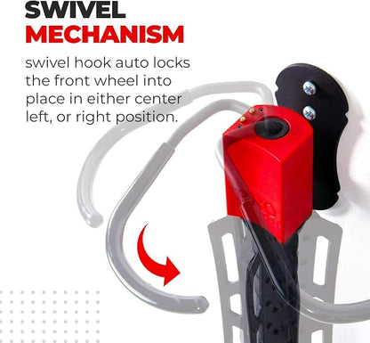 Pro Bike Tool Swivel Bike Rack, Wall Mount - Image 6