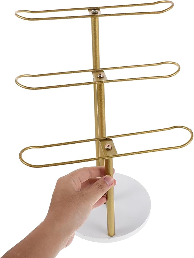 DOITOOL Headband Holder Organizer Metal Hairband Rack 3-Layer Hair Hoop Display - Image 6