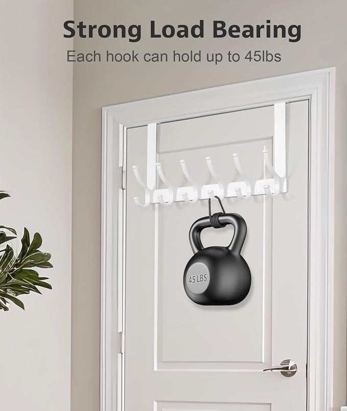 Optish Over The Door Hooks, Door Hanger Hooks - Image 4