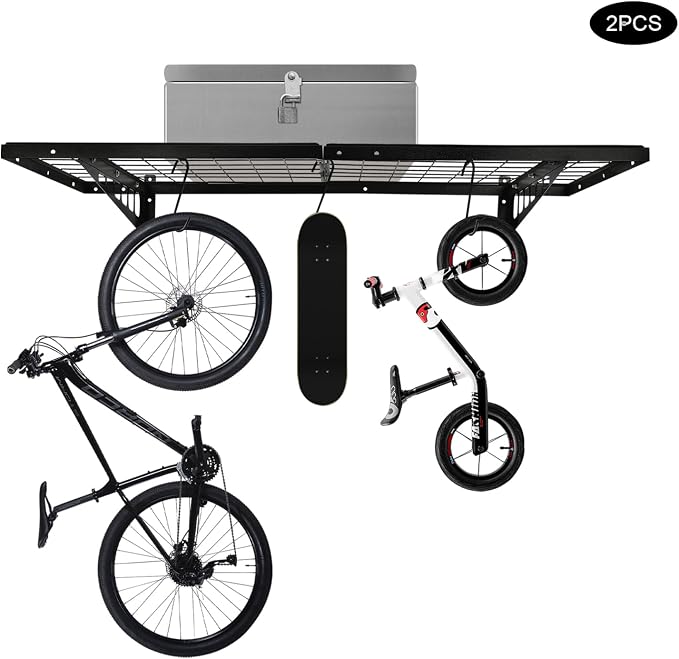 Garage Shelving Wall Mounted, 2 Pack Heavy Duty Wall Mounted Storage Shelves - Image 9