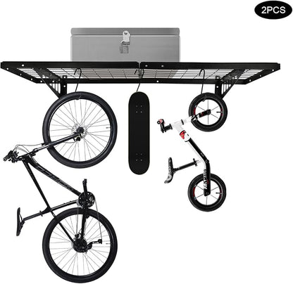 Garage Shelving Wall Mounted, 2 Pack Heavy Duty Wall Mounted Storage Shelves - Image 9