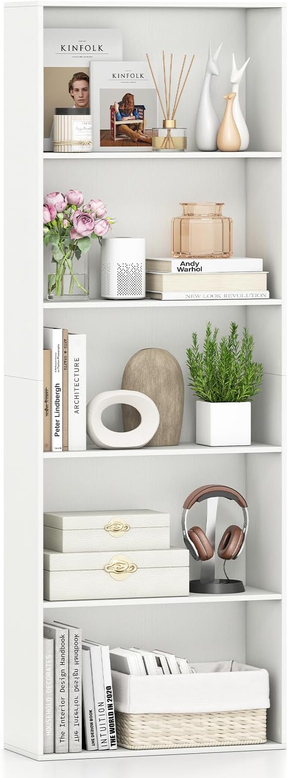 Giantex 5-Tier Bookshelf, Freestanding Bookcase by Giantex