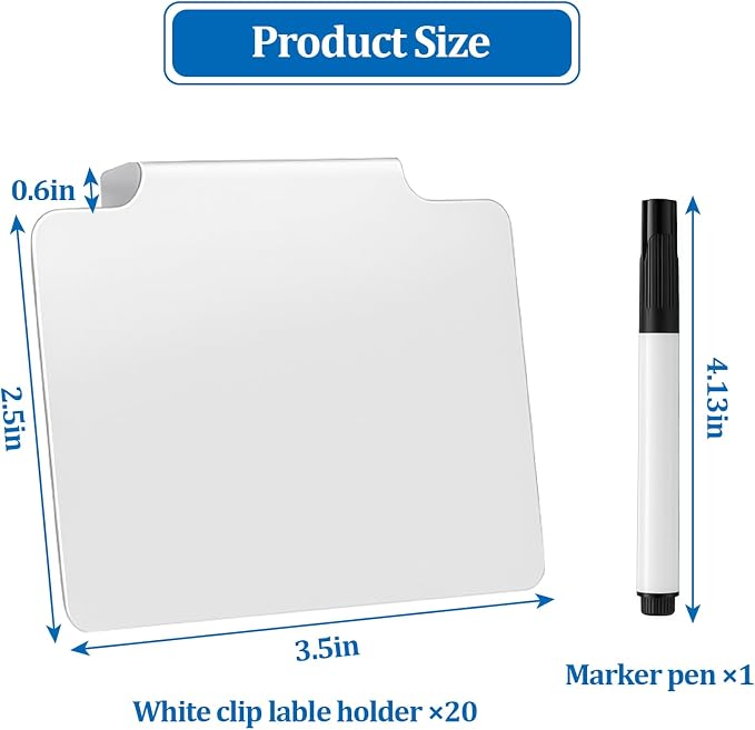 20 PCS Basket Labels, Clip On PVC Labels - Image 5