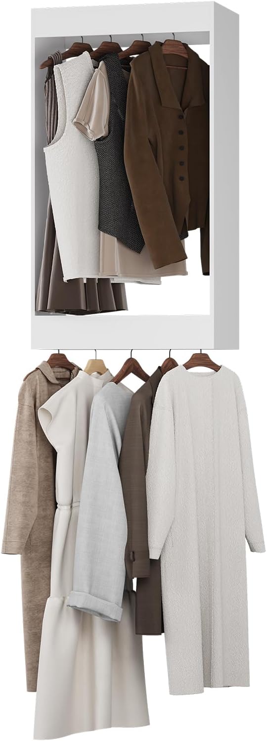 Double Hanging Closet Unit, Modular Closet System, Wood Closet System Organizer by Unknown
