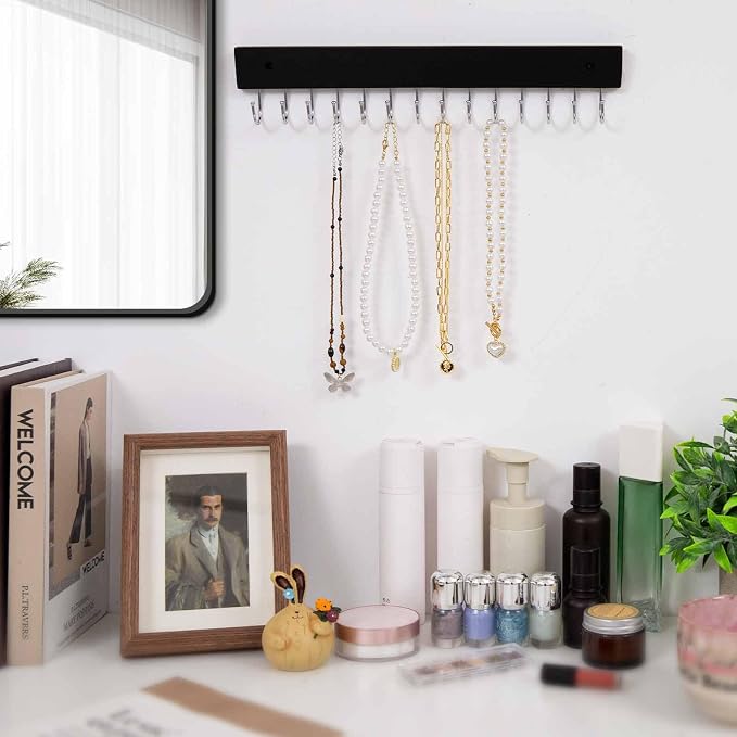 Wall Mounted Necklace Holder, Classic Style Necklace Holder, Tangle-Free Wall - Image 5