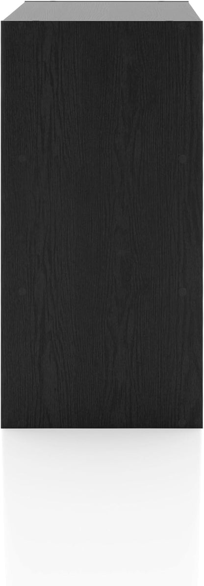 Homes: Inside + Out Apexa 4-Vertical Storage Organizer Shelves, Stackable Wood - Image 11