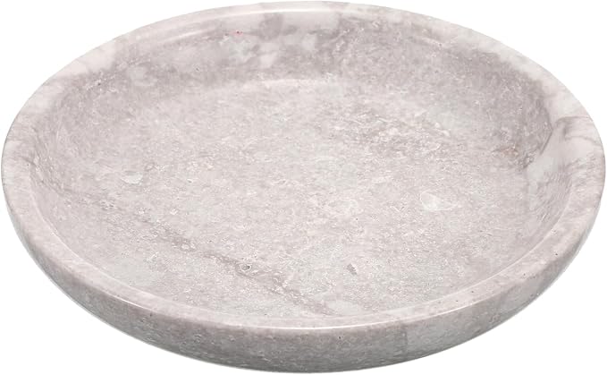 Hipiwe Small Key Bowl for Entryway Nightstand Organizer Tray Travertine - Image 8