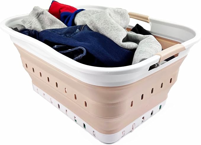 SAMMART 42L Collapsible Plastic Laundry Basket - Image 5