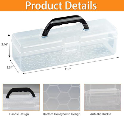 Plastic Storage Container with Lid, Small Storage Bin - Image 2