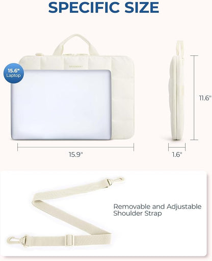 BAGSMART Laptop Case with Handle, Puffy Laptop Sleeve Bag - Image 5