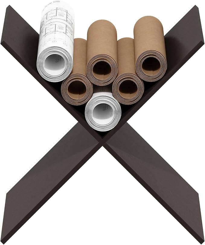 Furinno Cubicle X-Shelf Cube Insert, Cube Organizer, Dark Oak | 13.3W x 13.4H - Image 6