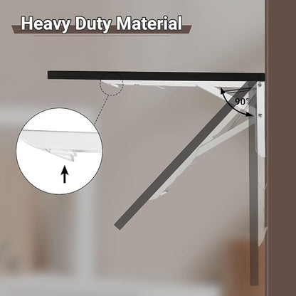 Wall Mounted Folding Table 31.5”L x 15.7”W, Laundry Folding Table - Image 7