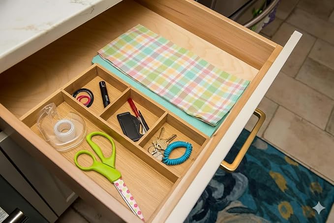 Lipper International 824, Bamboo Wood 4-Compartment Organizer Tray, 11 5/8" x 7 - Image 4
