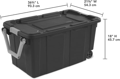 Extra Large Storage Bin, 40 Gallon Wheeled Plastic Storage Container - Image 3