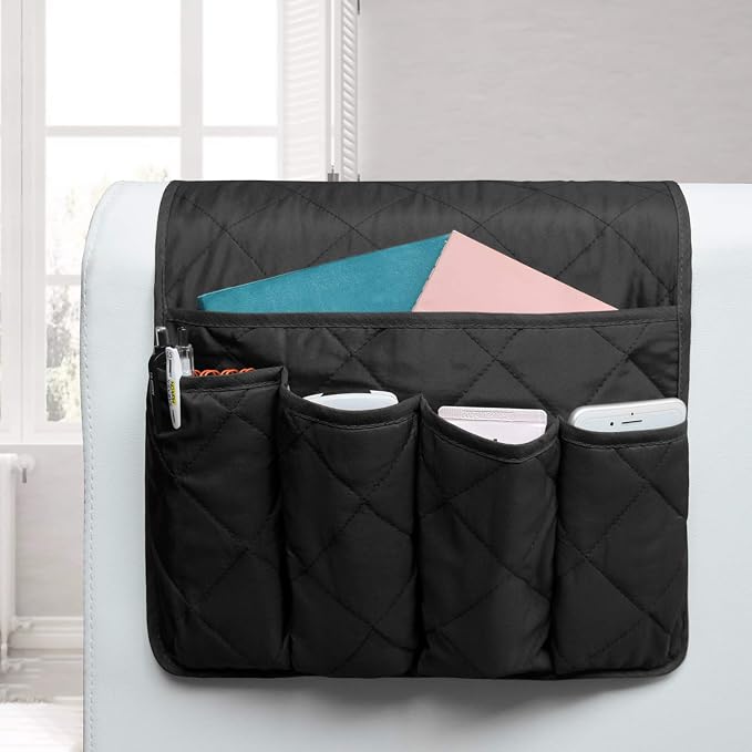 MDSTOP 5 Pockets Remote Control Holder, Magazine Rack, Space Saver Organizer - Image 6
