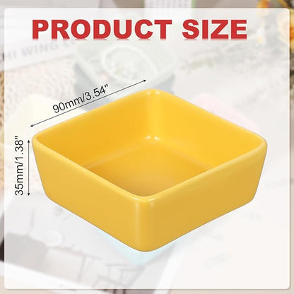 PATIKIL Square Paper Clip Holders, Ceramic Bowl Dish Clip Dispenser Organizer - Image 2