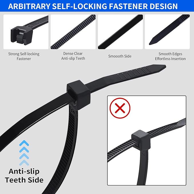 Zip Ties, Heavy Duty Cable and Wire Ties - Image 5