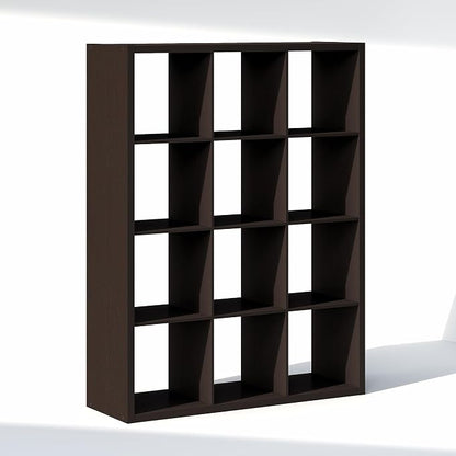 Furinno Cubic 12-Cube Closet Organizers and Storage, Dark Oak | Extra Thick - Image 7