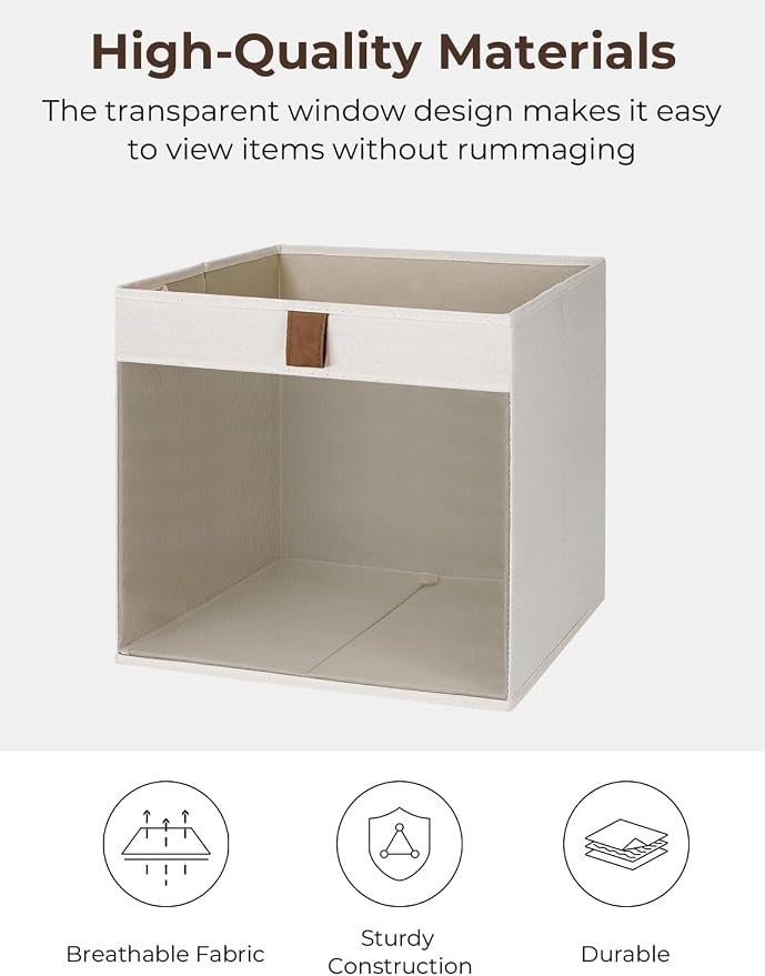 StorageWorks 11x11 Storage Cubes, Closet Storage Bins - Image 3