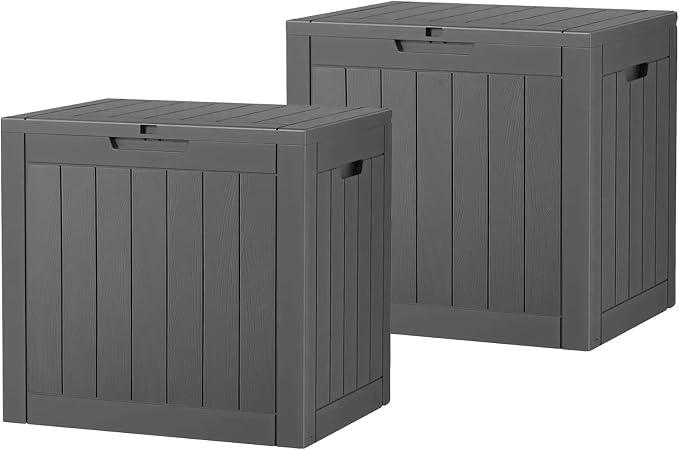 32 * 2 Gallon Outdoor storage deck Box Waterproof ，garden tool, backyard cushion by WTFGO