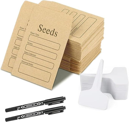100 Pcs Seed Envelopes by Xbopetda