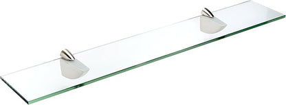 Spancraft Glass O-10x36-Brushed Steel Oriole Glass Shelf, Brushed Steel by Spancraft