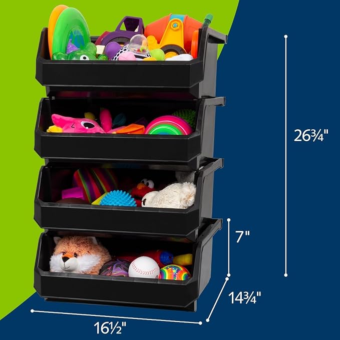 Plastic Containers for Organizing and Storage Bins for Closet, Garage or Pantry - Image 3