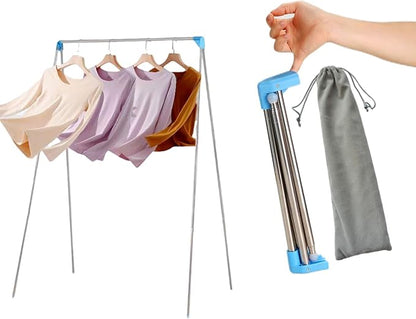 Lmaray Portable Garment Rack, Compact Folding Clothes Drying Rack, Mini by Lmaray